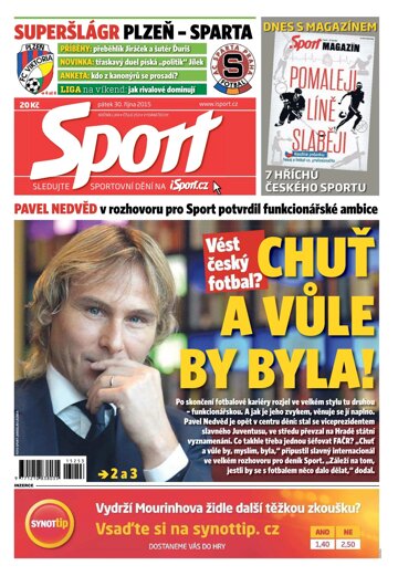 Obálka e-magazínu Sport 30.10.2015