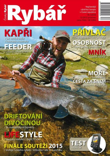 Obálka e-magazínu Český rybář 12/2015
