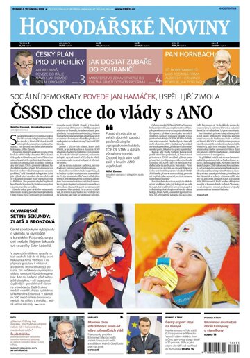Obálka e-magazínu Hospodářské noviny 035 - 19.2.2018