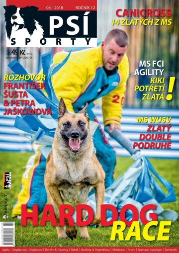 Obálka e-magazínu Psí sporty 6/2018