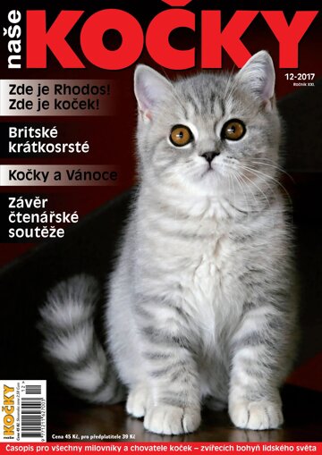 Obálka e-magazínu Naše kočky 12/2017