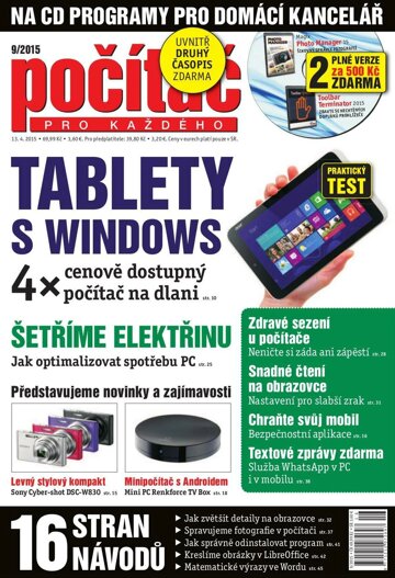 Obálka e-magazínu Počítač pro každého 9/2015