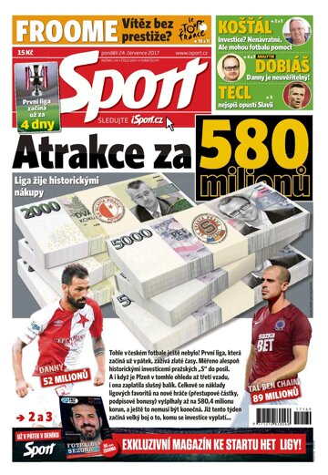 Obálka e-magazínu Sport 24.7.2017