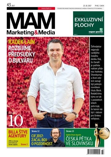 Obálka e-magazínu Marketing & Media 43 - 23.10.2017