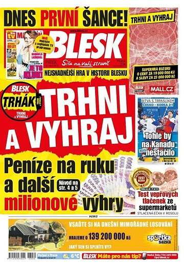 Obálka e-magazínu Blesk Tv magazín - 16.2.2018