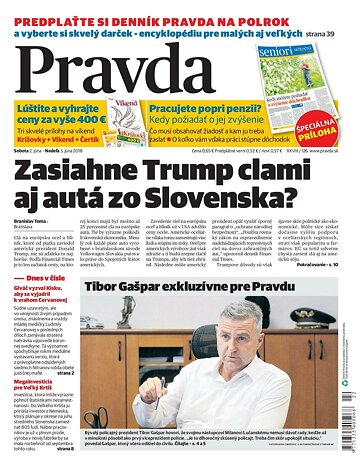 Obálka e-magazínu Pravda 2.6.2018