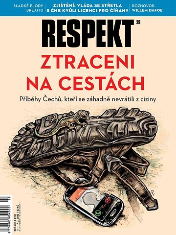 Obálka e-magazínu Respekt 28/2016