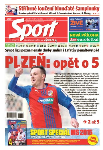 Obálka e-magazínu Sport 23.3.2015