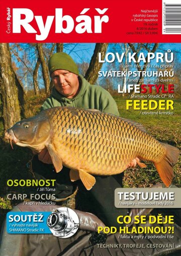 Obálka e-magazínu Český rybář 4/2016