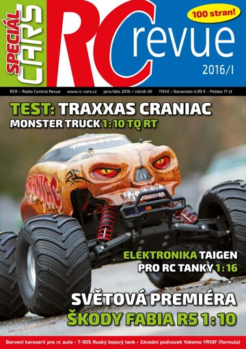Obálka e-magazínu RC revue Speciál Cars 1/2016