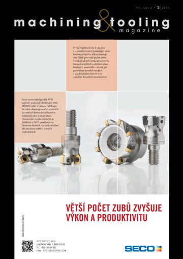 Obálka e-magazínu machining and tooling magazine 3/2015