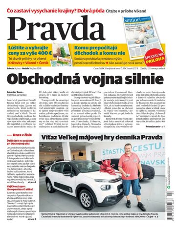 Obálka e-magazínu Pravda 9. 6. 2018