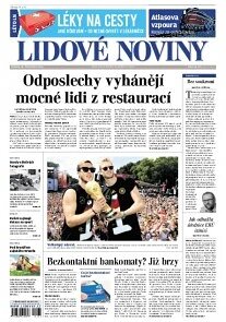 Obálka e-magazínu Lidové noviny 16.7.2014