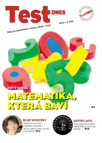 Obálka e-magazínu TEST DNES - 1.9.2015