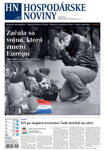 Obálka e-magazínu Hospodárske noviny 16.11.2015
