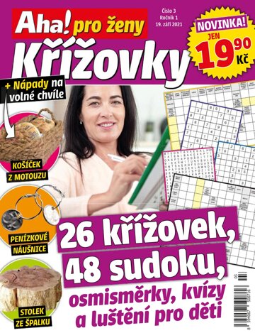 Obálka e-magazínu Aha! pro ženy křížovky 3/2021