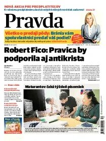 Obálka e-magazínu Pravda 18. 3. 2014