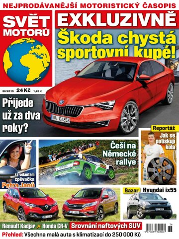 Obálka e-magazínu Svět motorů 31.8.2015