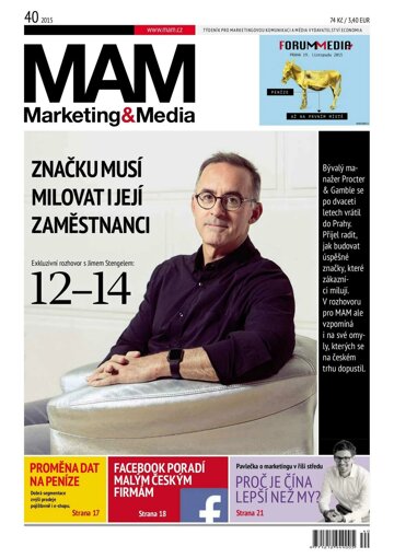 Obálka e-magazínu Marketing & Media 40 - 29.9.2015