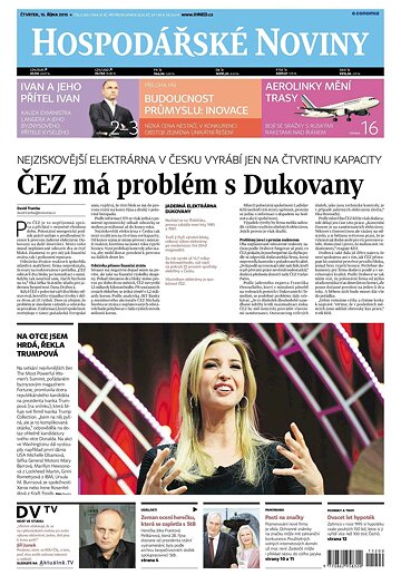Obálka e-magazínu Hospodářské noviny 200 - 15.10.2015