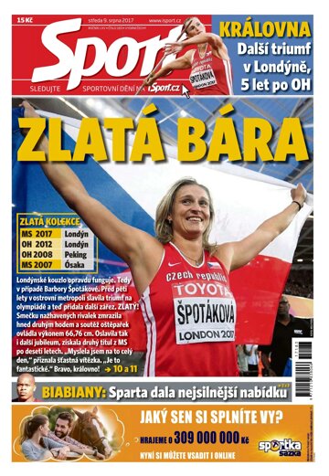 Obálka e-magazínu Sport 9.8.2017