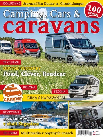 Obálka e-magazínu Camping, Cars & Caravans 6/2018 (listopad/prosinec)