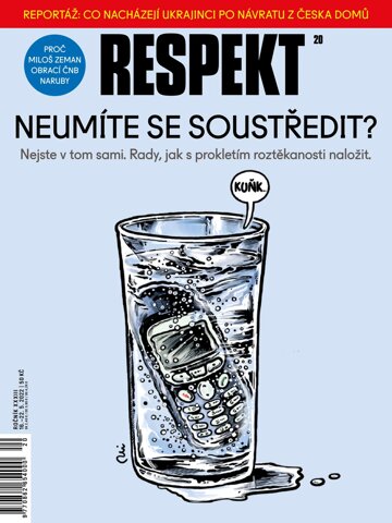 Obálka e-magazínu Respekt 20/2022