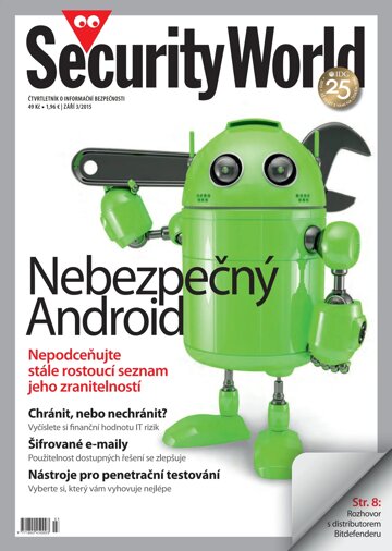 Obálka e-magazínu Security World 3/2015