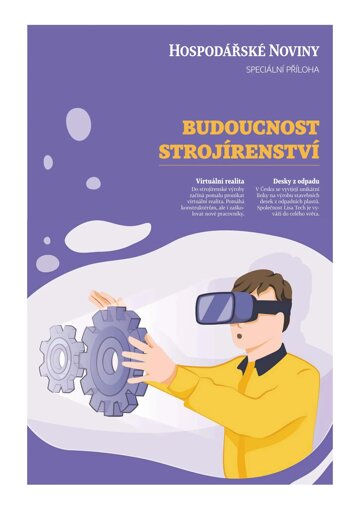 Obálka e-magazínu Hospodářské noviny - příloha 047 - 7.3.2023 Budoucnost strojírenství
