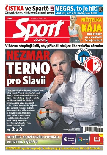 Obálka e-magazínu Sport 25.10.2017
