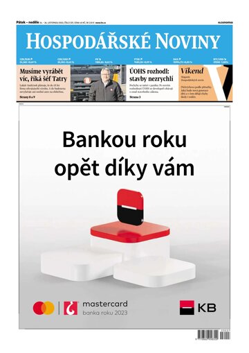 Obálka e-magazínu Hospodářské noviny 227 - 24.11.2023
