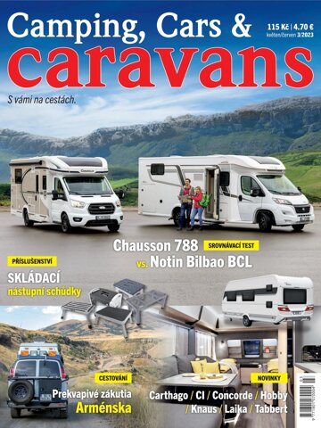 Obálka e-magazínu Camping, Cars & Caravans 3/2023
