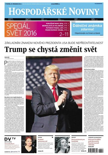 Obálka e-magazínu Hospodářské noviny 251 - 29.12.2016