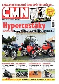 Obálka e-magazínu ČESKÉ MOTOCYKLOVÉ NOVINY 1/2012