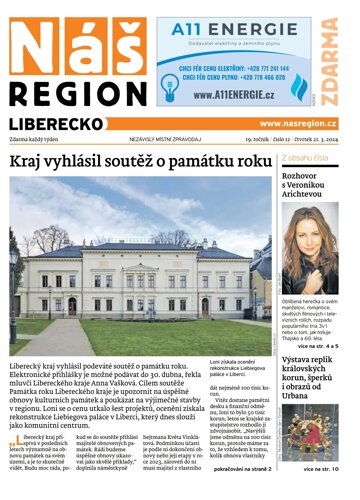 Obálka e-magazínu Náš Region - Liberecko 12/2024