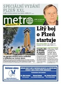 Obálka e-magazínu METRO XXL Plzeň 13.8.2014