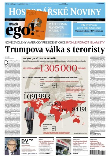 Obálka e-magazínu Hospodářské noviny 219 - 11.11.2016