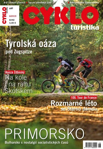 Obálka e-magazínu Cykloturistika 6/2019