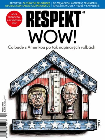 Obálka e-magazínu Respekt 46/2020