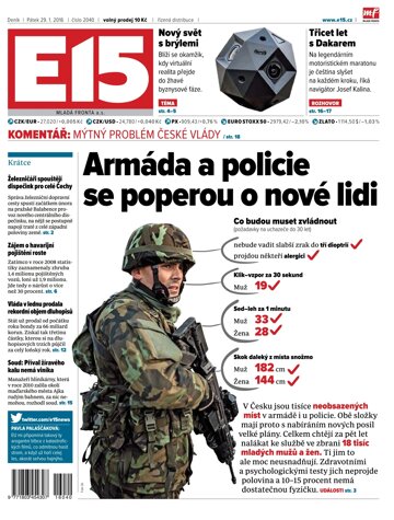 Obálka e-magazínu E15 29.1.2016