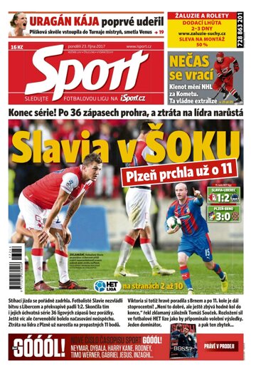 Obálka e-magazínu Sport 23.10.2017