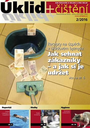 Obálka e-magazínu Úklid plus čištění 2/2016