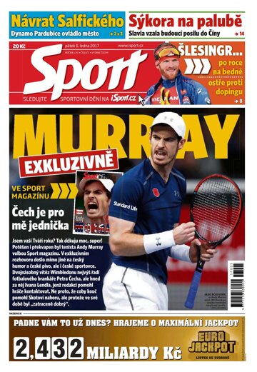 Obálka e-magazínu Sport 6.1.2017