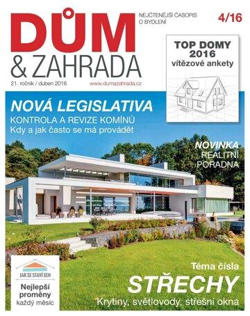 Obálka e-magazínu Dům a zahrada 4/2016