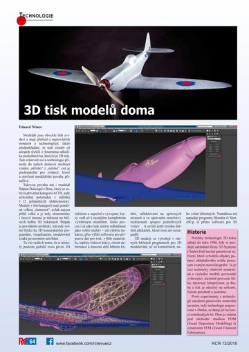 Obálka e-magazínu 3D tisk modelů doma