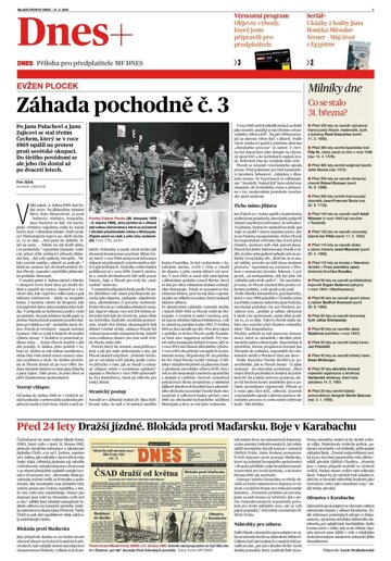 Obálka e-magazínu DNES+ Jižní Čechy - 31.3.2016