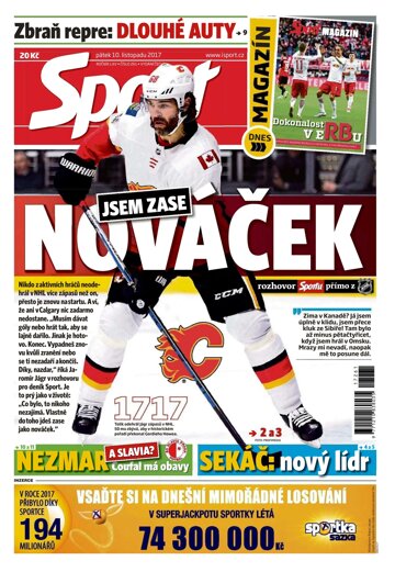 Obálka e-magazínu Sport 10.11.2017