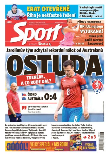 Obálka e-magazínu Sport 2.6.2018