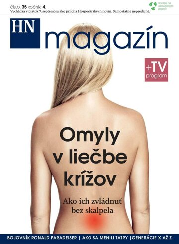 Obálka e-magazínu Prílohy HN magazín číslo: 35 ročník 4.