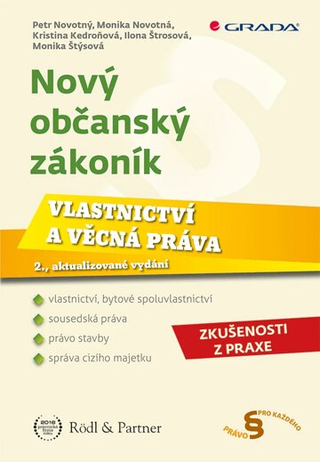Obálka knihy Nový občanský zákoník - Vlastnictví a věcná práva